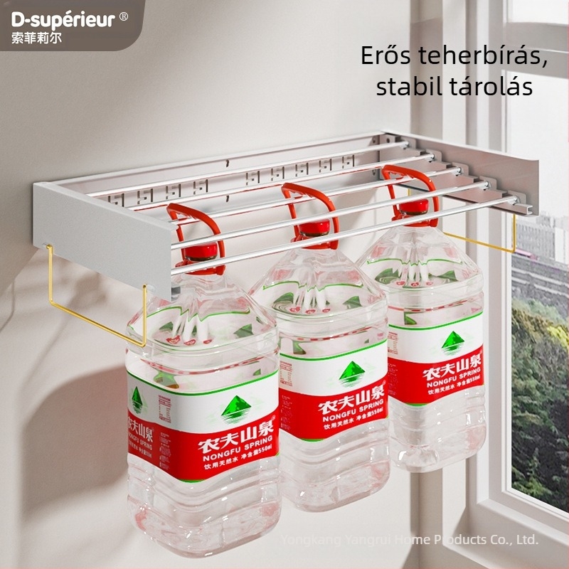 Határokon átnyúló exkluzív rejtett ruhaakasztó fürdőszobai törölközőtartó multifunkcionális összecsukható ruhaakasztó fürdőszobai medál szárítás