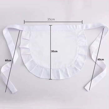 Eredeti kínai kis szakács kötény lolita szobalány új kötény aranyos puha lány lolita fekete kis előke