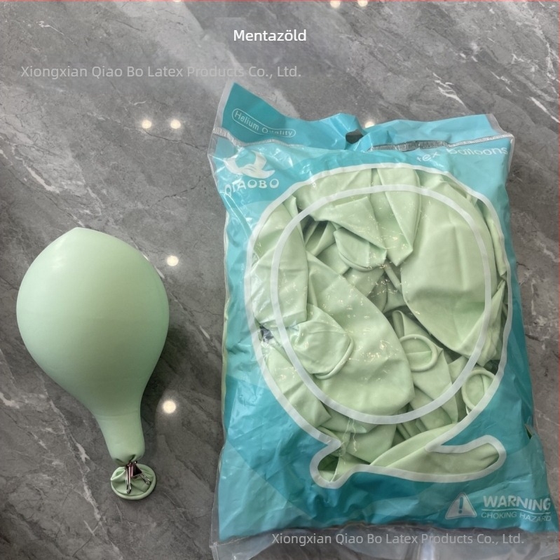 18 hüvelykes, 10 g-os vastagított ünnepi esküvői partikellékek fém matt gyöngyházfényű macaron latex lufi