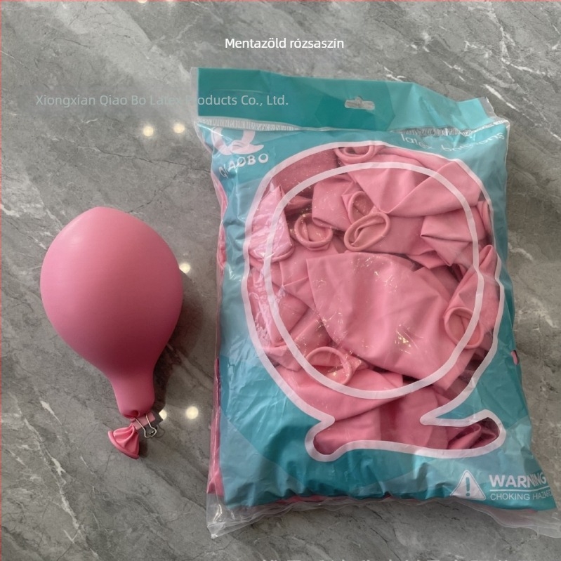 18 hüvelykes, 10 g-os vastagított ünnepi esküvői partikellékek fém matt gyöngyházfényű macaron latex lufi