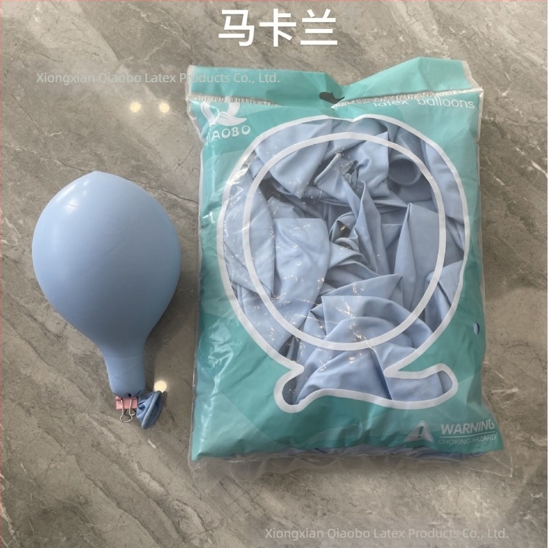 18 hüvelykes, 10 g-os vastagított ünnepi esküvői partikellékek fém matt gyöngyházfényű macaron latex lufi