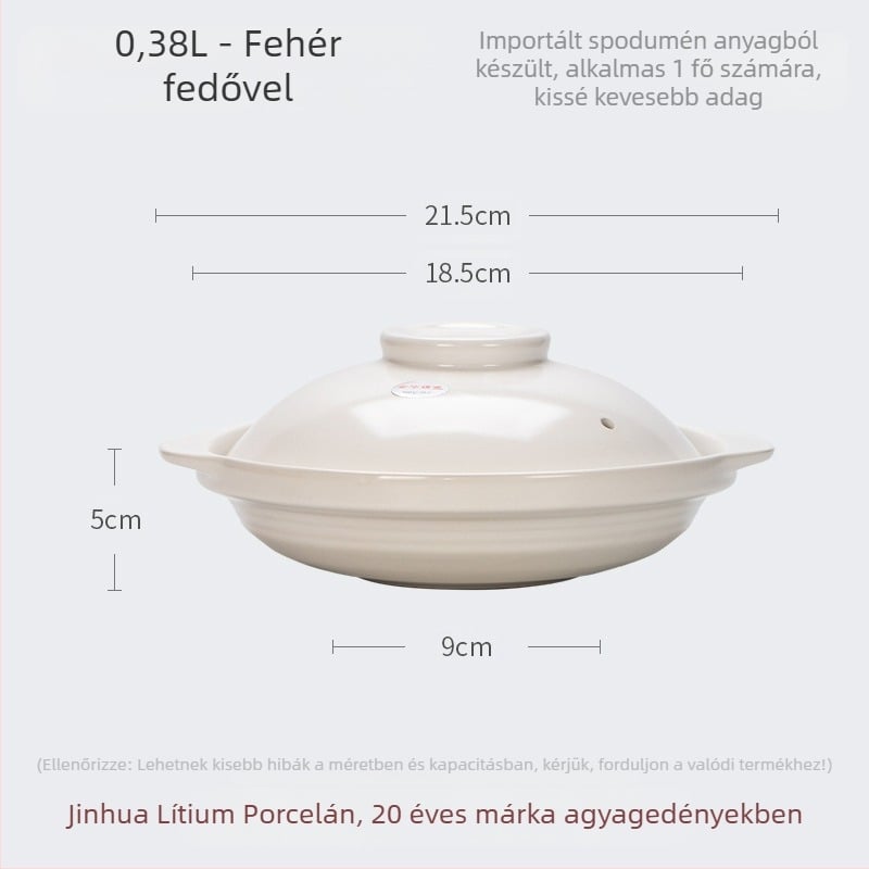 XYF kerámia nagyméretű edény, extra sekély, halfejes gáztűzhely, kereskedelmi célú, kis méretű, lapos aljú, nagy ellenállású edény