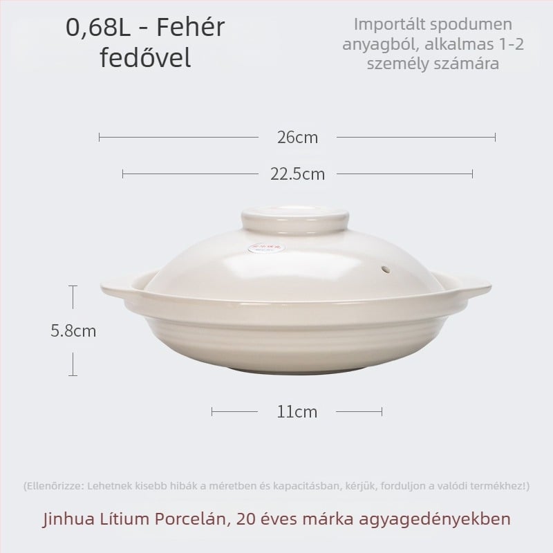 XYF kerámia nagyméretű edény, extra sekély, halfejes gáztűzhely, kereskedelmi célú, kis méretű, lapos aljú, nagy ellenállású edény