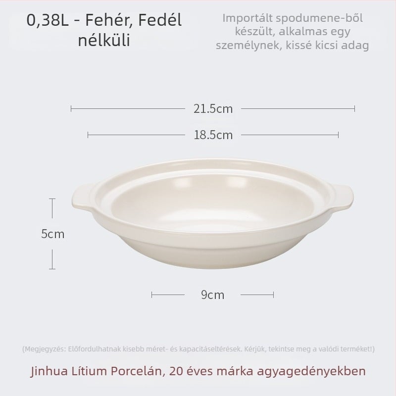 XYF kerámia nagyméretű edény, extra sekély, halfejes gáztűzhely, kereskedelmi célú, kis méretű, lapos aljú, nagy ellenállású edény