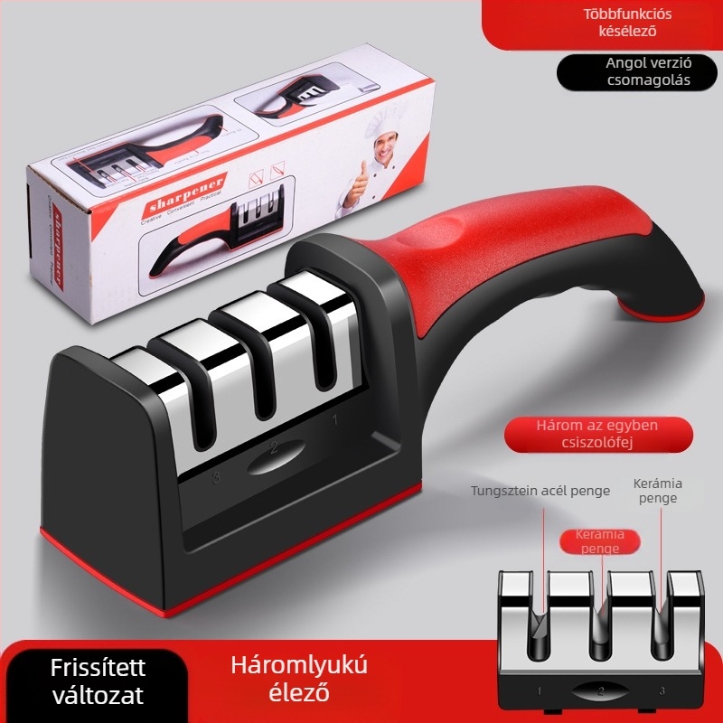 Új késélező háztartási multifunkcionális Emery finom élező kő konyhai kés olló vágószerszámok nagykereskedelem