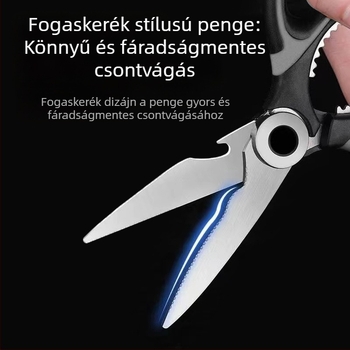 Vastag konyhai olló nagykereskedelmi erős csirkecsont olló háztartási rozsdamentes acél panda olló nagy olló multifunkcionális étel olló