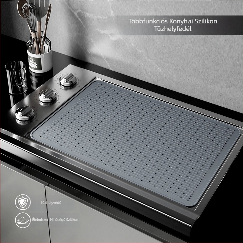 Határokon átnyúló multifunkcionális szilikon tűzhelyvédő szőnyeg nagy víz alatti tartályszőnyeg elektromos kazán felső burkolat elektromos kazán szigetelő szőnyeg lefolyószőnyeg