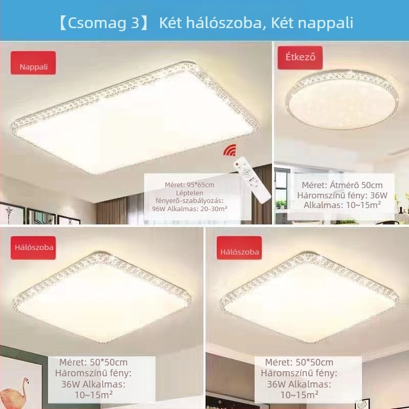 Kristályutánzatú új nappali lámpa LED mennyezeti lámpa hálószoba lámpák modern egyszerű hangulatos fény luxus előszoba fő lámpa