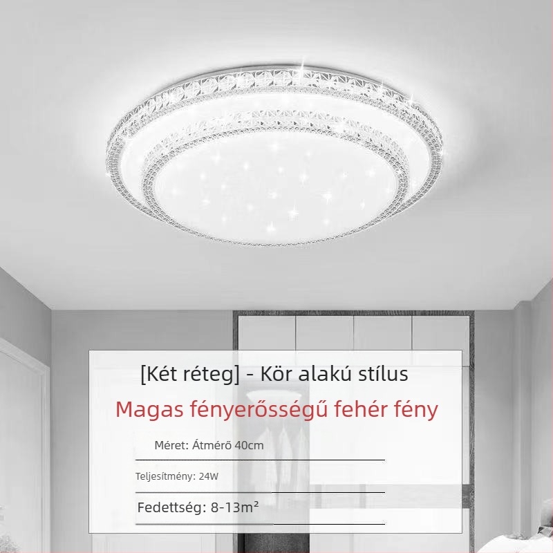 Kristályutánzatú új nappali lámpa LED mennyezeti lámpa hálószoba lámpák modern egyszerű hangulatos fény luxus előszoba fő lámpa