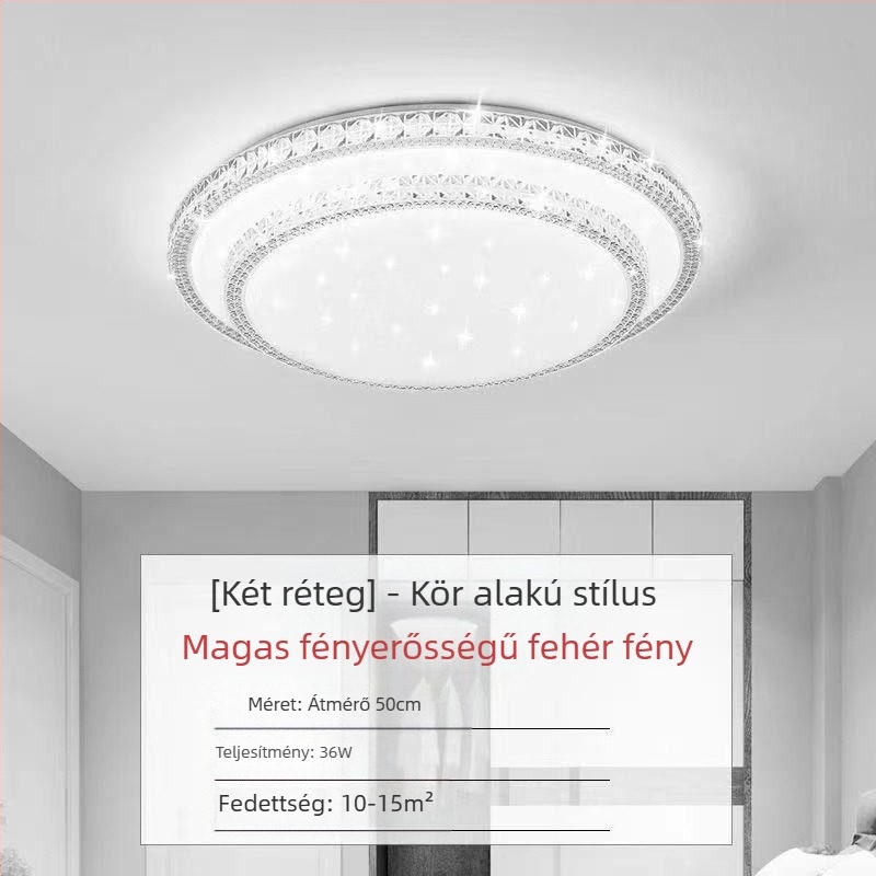 Kristályutánzatú új nappali lámpa LED mennyezeti lámpa hálószoba lámpák modern egyszerű hangulatos fény luxus előszoba fő lámpa