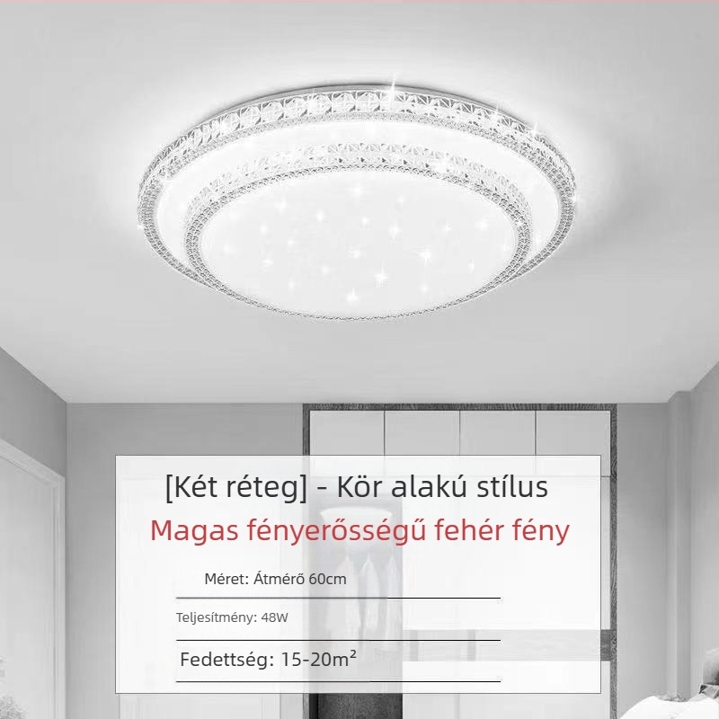 Kristályutánzatú új nappali lámpa LED mennyezeti lámpa hálószoba lámpák modern egyszerű hangulatos fény luxus előszoba fő lámpa