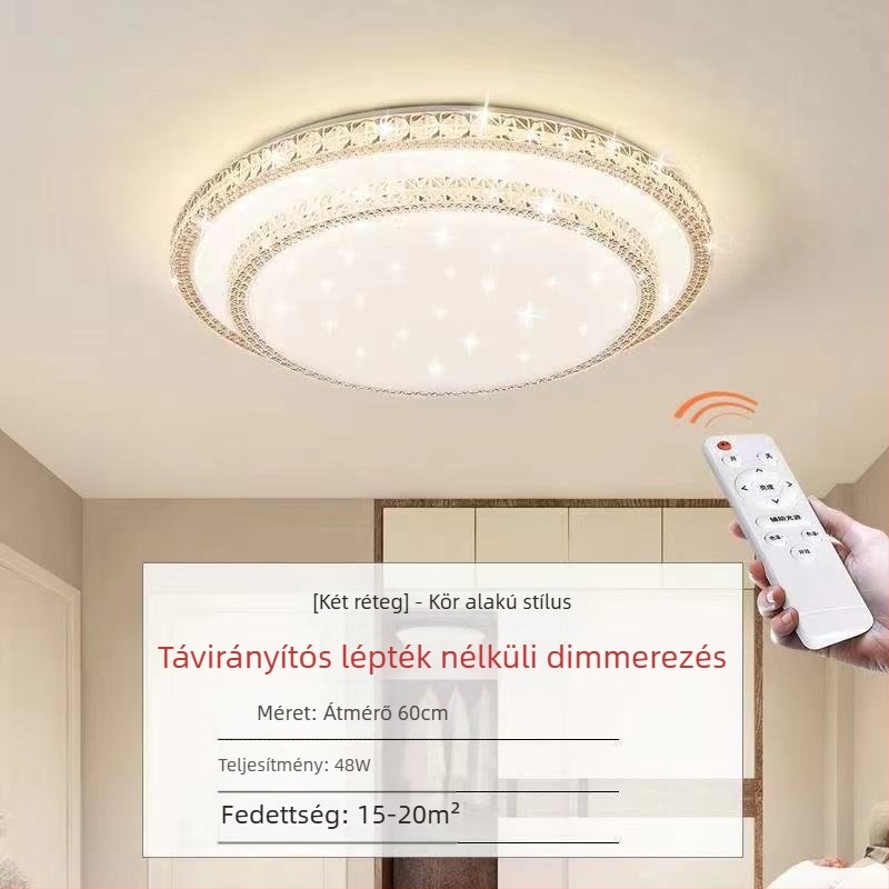 Kristályutánzatú új nappali lámpa LED mennyezeti lámpa hálószoba lámpák modern egyszerű hangulatos fény luxus előszoba fő lámpa
