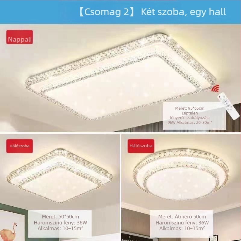 Kristályutánzatú új nappali lámpa LED mennyezeti lámpa hálószoba lámpák modern egyszerű hangulatos fény luxus előszoba fő lámpa