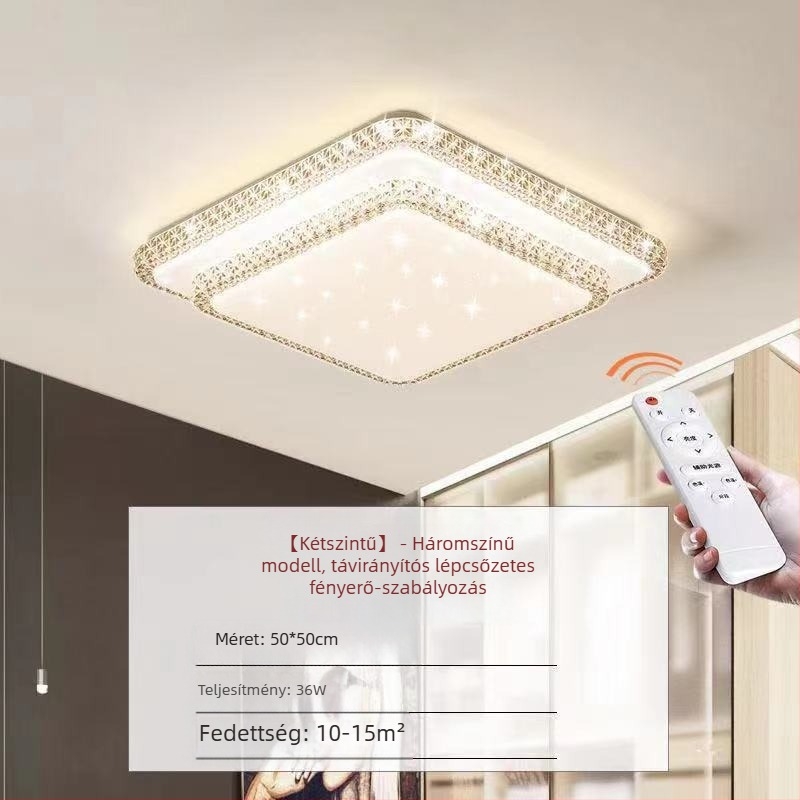Kristályutánzatú új nappali lámpa LED mennyezeti lámpa hálószoba lámpák modern egyszerű hangulatos fény luxus előszoba fő lámpa