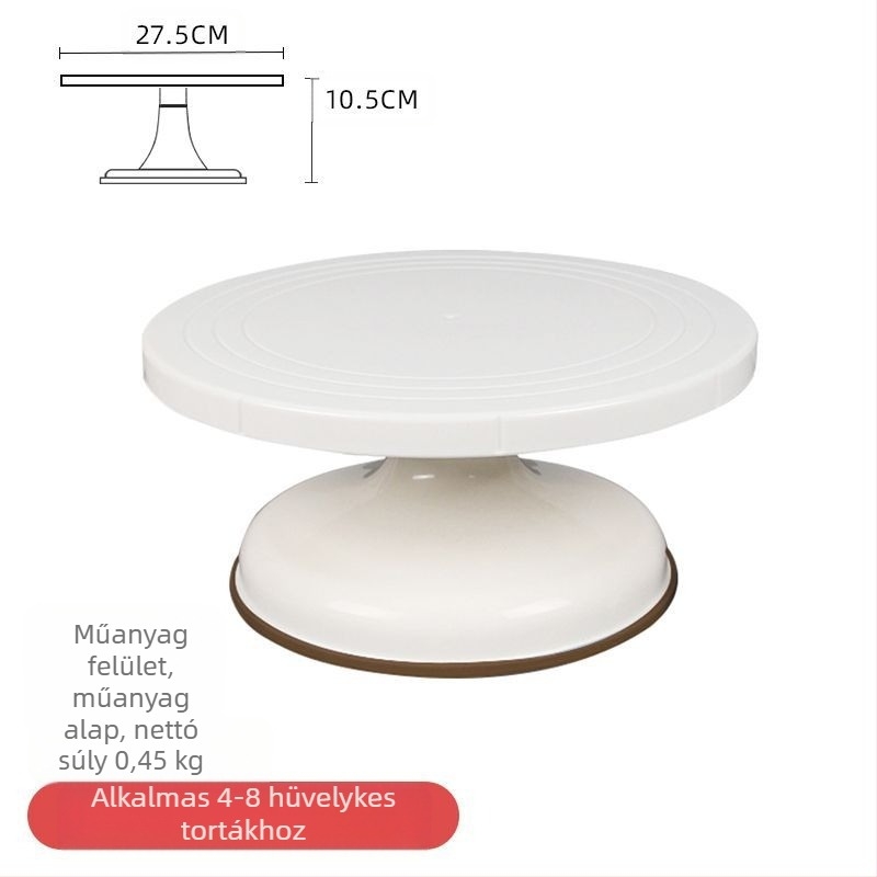 Torta forgótányér díszítőasztal sütőszerszám-készlet alumínium ötvözet tálca forgó kenet háztartási kereskedelmi díszítő lemezjátszó