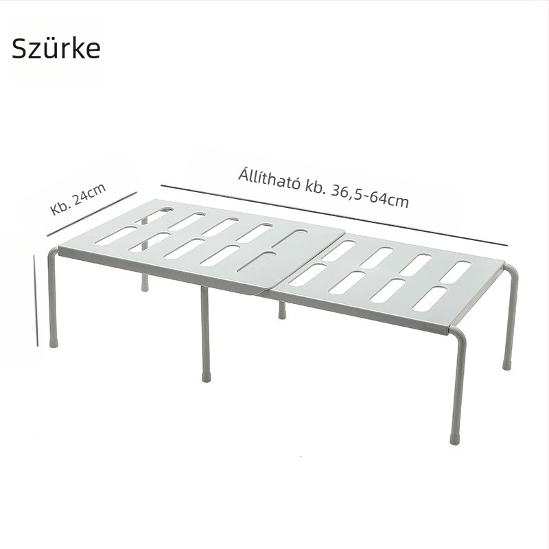 Többfunkciós teleszkópos tárolóállvány konyhai kellékekhez fűszertartó háztartási konyhai eszközök tárolóállvány szekrény réteges edénytartó