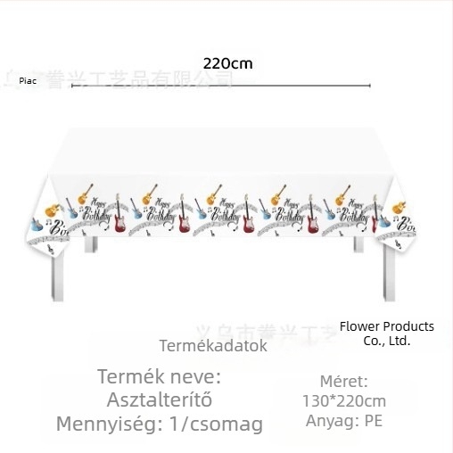 Amazon raktáron fesztivál terítő eldobható pe terítő Valentin-napi ír Szent Patrik-napi parti