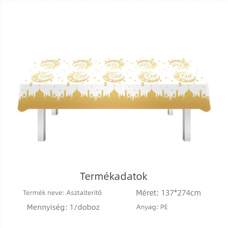 Amazon raktáron fesztivál terítő eldobható pe terítő Valentin-napi ír Szent Patrik-napi parti