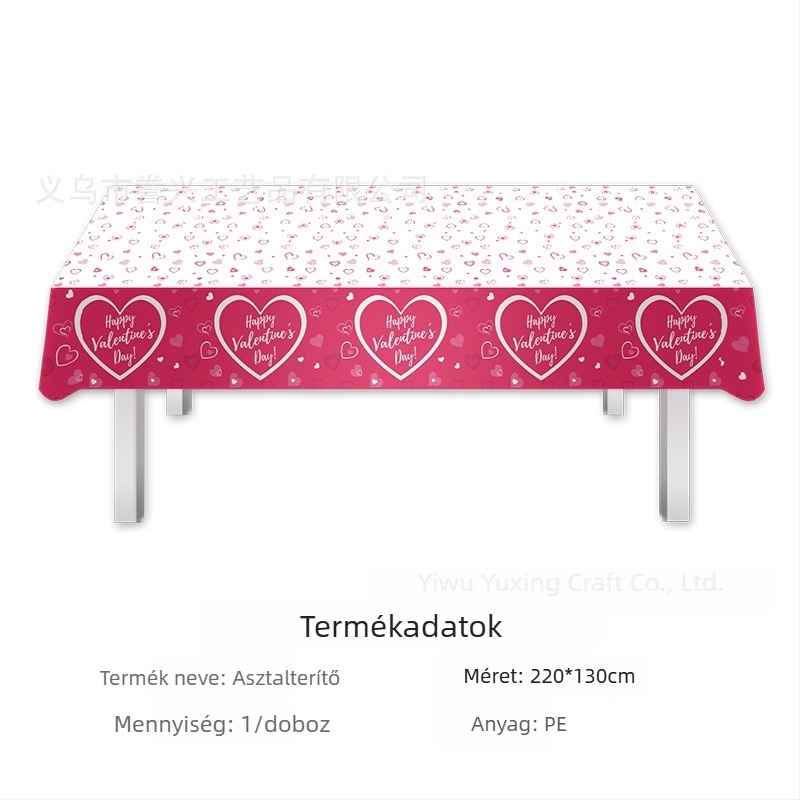 Amazon raktáron fesztivál terítő eldobható pe terítő Valentin-napi ír Szent Patrik-napi parti