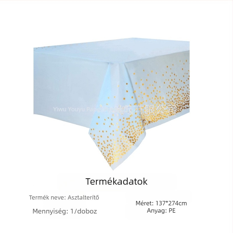 Amazon raktáron fesztivál terítő eldobható pe terítő Valentin-napi ír Szent Patrik-napi parti