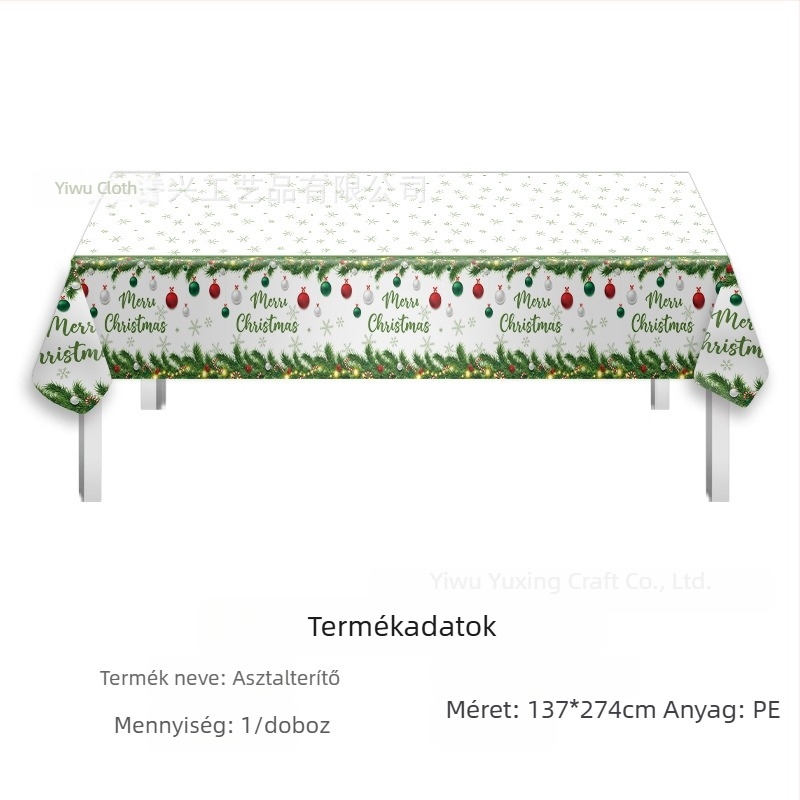 Amazon raktáron fesztivál terítő eldobható pe terítő Valentin-napi ír Szent Patrik-napi parti