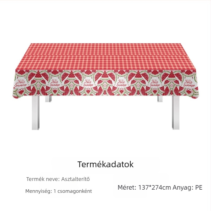 Amazon raktáron fesztivál terítő eldobható pe terítő Valentin-napi ír Szent Patrik-napi parti