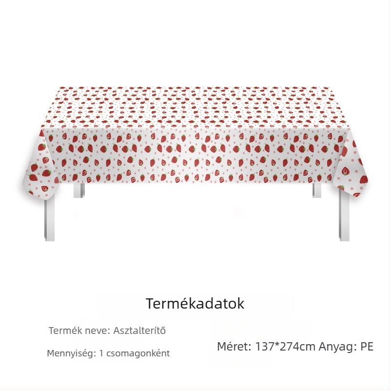 Amazon raktáron fesztivál terítő eldobható pe terítő Valentin-napi ír Szent Patrik-napi parti