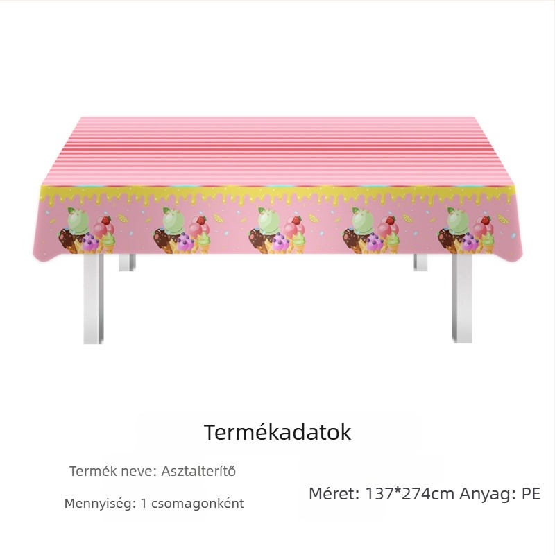 Amazon raktáron fesztivál terítő eldobható pe terítő Valentin-napi ír Szent Patrik-napi parti