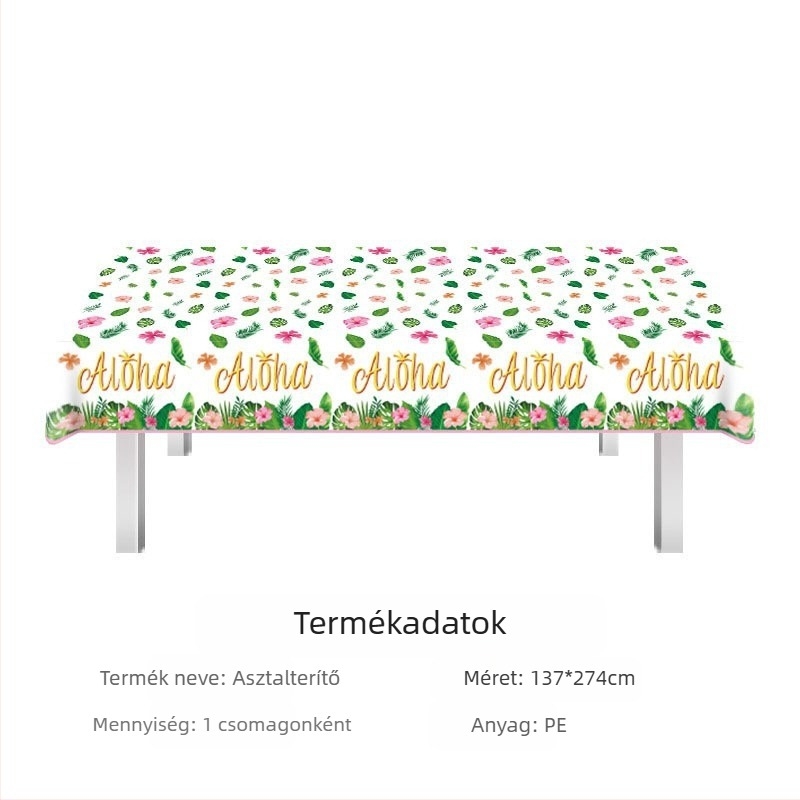 Amazon raktáron fesztivál terítő eldobható pe terítő Valentin-napi ír Szent Patrik-napi parti