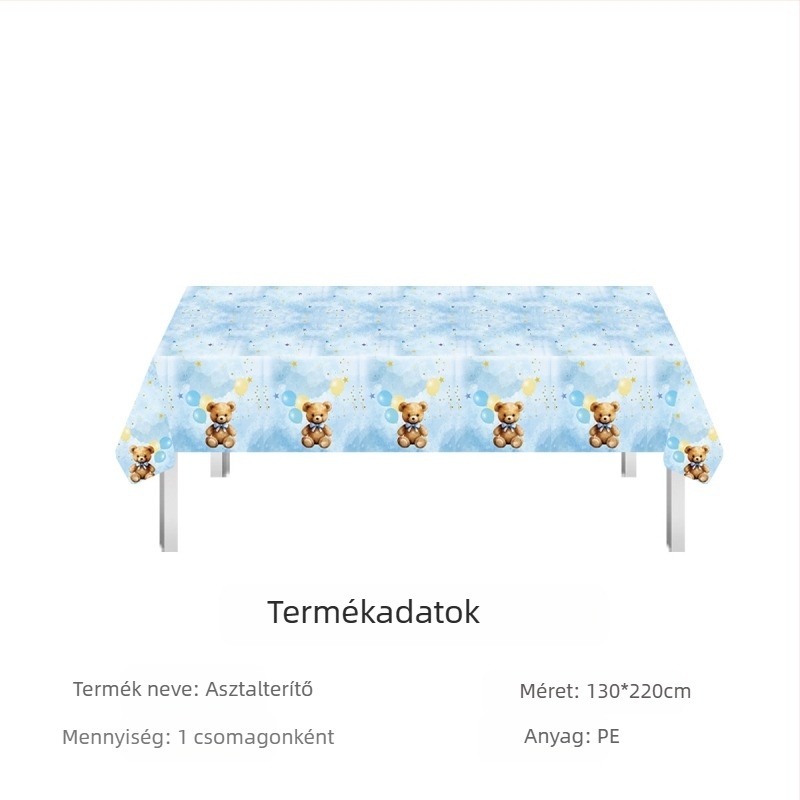 Amazon raktáron fesztivál terítő eldobható pe terítő Valentin-napi ír Szent Patrik-napi parti