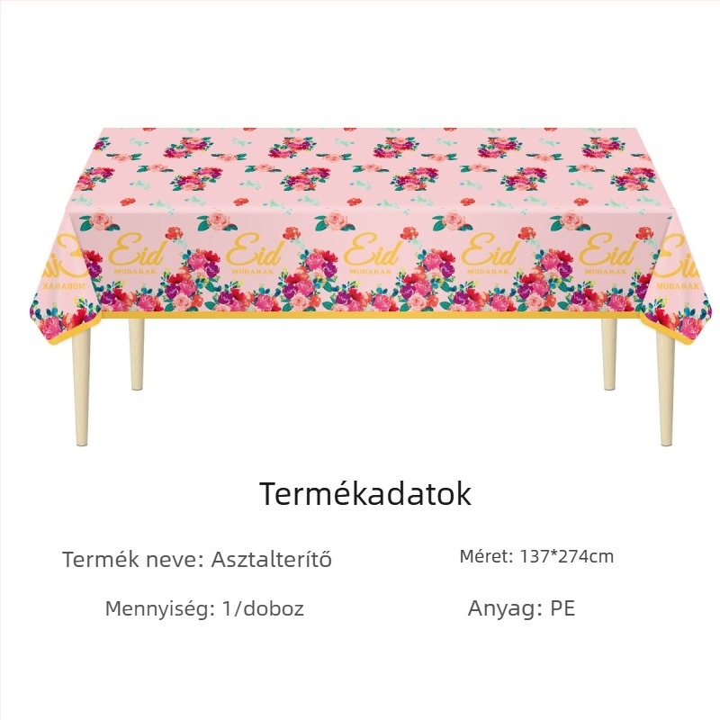 Amazon raktáron fesztivál terítő eldobható pe terítő Valentin-napi ír Szent Patrik-napi parti