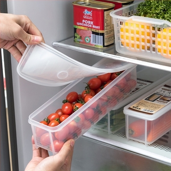 Japánból importált tésztatároló doboz, spagetti frissen tartó doboz, konyhai tésztadoboz, hűtőszekrény befejező tárgy