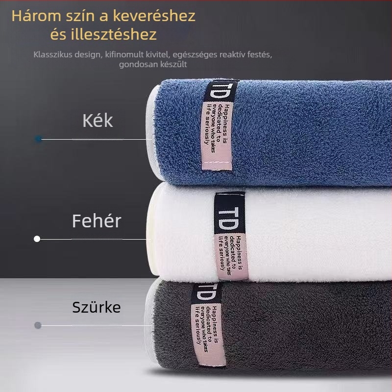 Üzleti férfi felnőtt törölköző, szennyeződés- és hajálló korallpolár szuper nedvszívó, úriember stílusú szövetcímkés nagyméretű kéztörlő