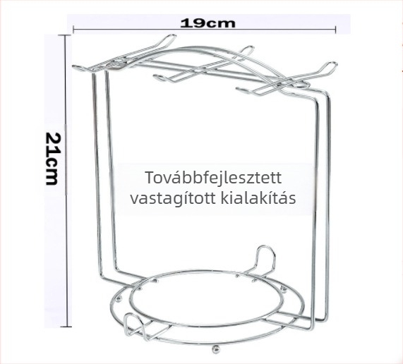 Kávéscsésze készlet tároló állvány Kávéscsésze polc 6 csészés és 6 tányéros polc
