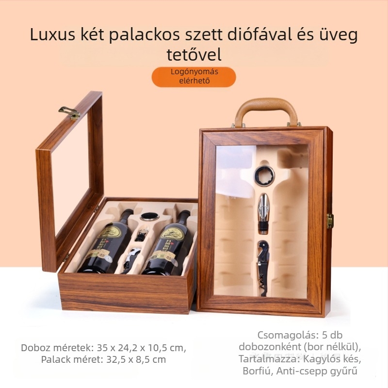 Kiváló minőségű csomagolódobozok gyártója, ablakos boros ajándékdobozok, raktáron lévő boros dobozok, kiváló minőségű ajándékdobozok nagykereskedelemben, Penfolds borokhoz alkalmas