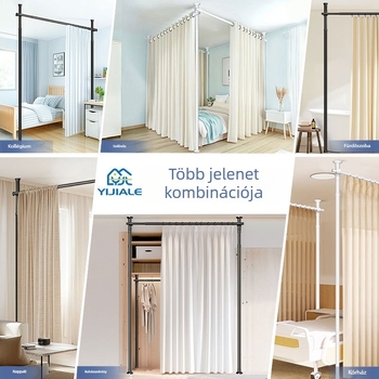 Hálószoba Nem perforált ágy Válaszfal Függöny Ajtó Függöny Kiadó Szoba Kollégiumi Bejárat Szövetfüggöny Szépségszalon U alakú L beltéri függöny