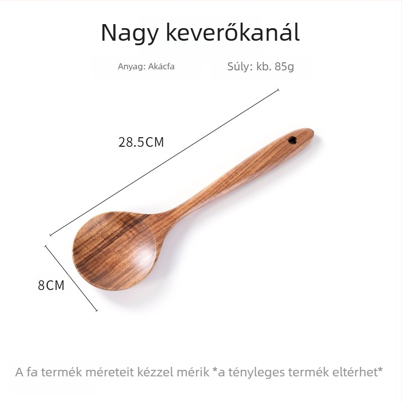 Szórólapát Akácfa Lapát Tapadásmentes Serpenyőlapát Szűrőedény Rizskanál Hosszú Nyél Keverés Háztartási Fűszerkeverés Főzés Hot Pot Leveses Kanál