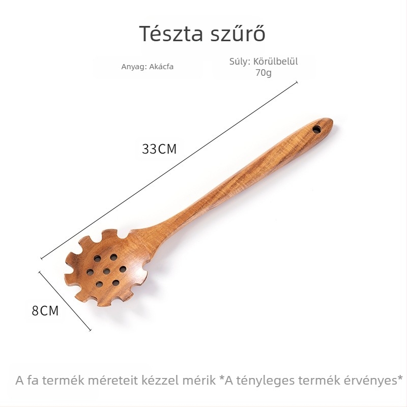 Szórólapát Akácfa Lapát Tapadásmentes Serpenyőlapát Szűrőedény Rizskanál Hosszú Nyél Keverés Háztartási Fűszerkeverés Főzés Hot Pot Leveses Kanál