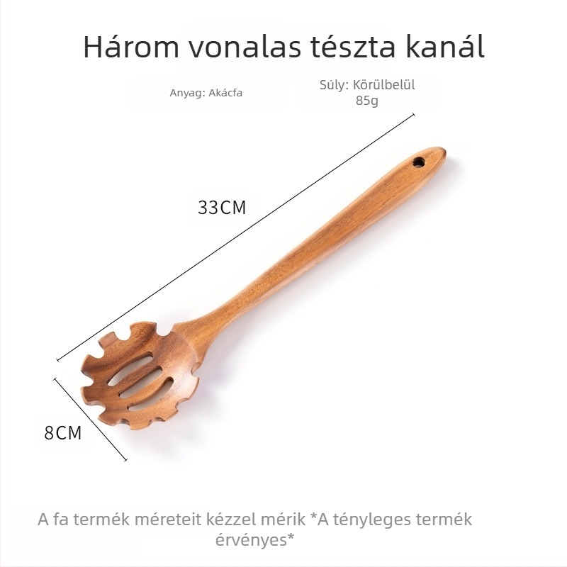 Szórólapát Akácfa Lapát Tapadásmentes Serpenyőlapát Szűrőedény Rizskanál Hosszú Nyél Keverés Háztartási Fűszerkeverés Főzés Hot Pot Leveses Kanál
