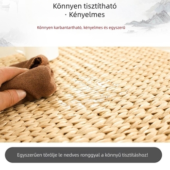 Futon párna, lekerekített szélű japán szalma pupu párna, párna, ablakos erkély, összecsukhatatlan párna, meditációs szőnyeg, meditáció