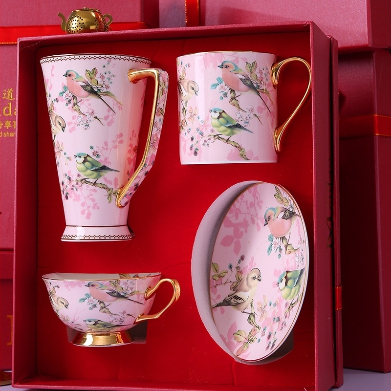 Meidao elegáns csont porcelán kávéscsésze, csúcskategóriás, kiváló, fejlett délutáni teáscsésze öltöny ajándékdobozban