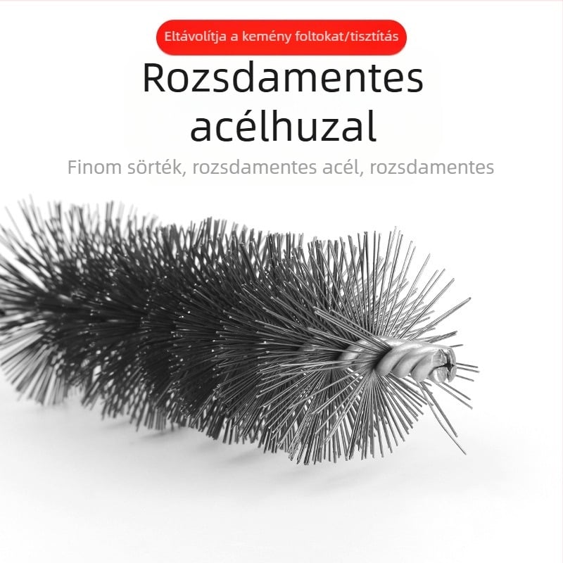 Elektromos csőkefe drótkefefej csőbelső furat tisztítás rozsdátlanítás sorjátlanítás rozsdamentes acél ipari tisztítókefe