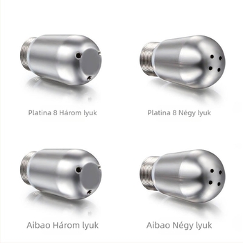 Gyárilag közvetlen univerzális tejhabosító fúvóka kávéfőző tartozékok rozsdamentes acél háromlyukú/négylyukú gőzfej fúvóka