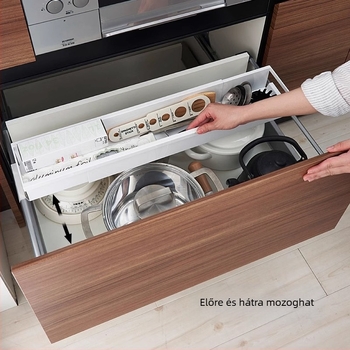 Határokon átnyúló, behúzható szekrény, fűszertartó, multifunkcionális fém tárolóállvány, fűszertároló állvány, behúzható tál- és edénytartó