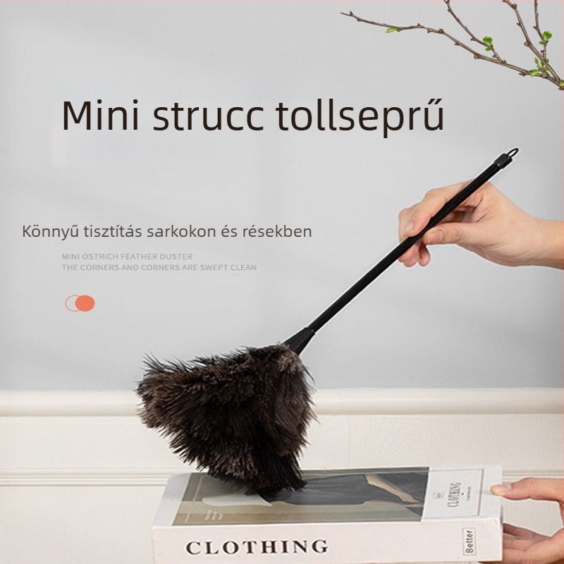 Strucc tollseprű tollseprű tollseprű tömörfa nyéllel tollseprű tisztítóteljesítmény-kellékek