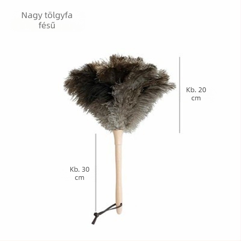 Strucc tollseprű tollseprű tollseprű tömörfa nyéllel tollseprű tisztítóteljesítmény-kellékek