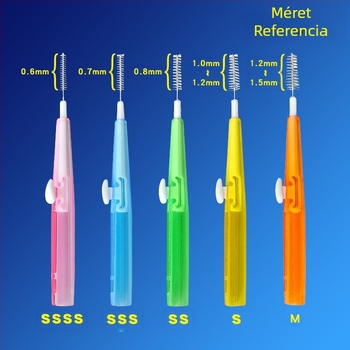 Európai és amerikai határokon átnyúló fogköztisztító kefék, 60 darabos húzós-nyomós fogköztisztító kefék, fogszabályozó fogkefe, koreai rozsdamentes acél puha sörtéjű fogköztisztító kefék
