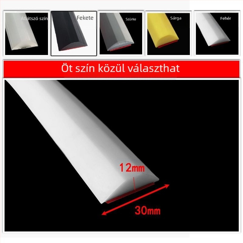 Szilikon vízzáró szalag mosogatópultokhoz, öntapadós L alakú konyhai rés vízzáró fólia, fürdőszobai vízzáró szalag, öntapadó