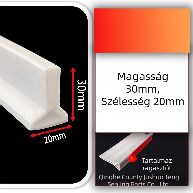 Szilikon vízzáró szalag mosogatópultokhoz, öntapadós L alakú konyhai rés vízzáró fólia, fürdőszobai vízzáró szalag, öntapadó