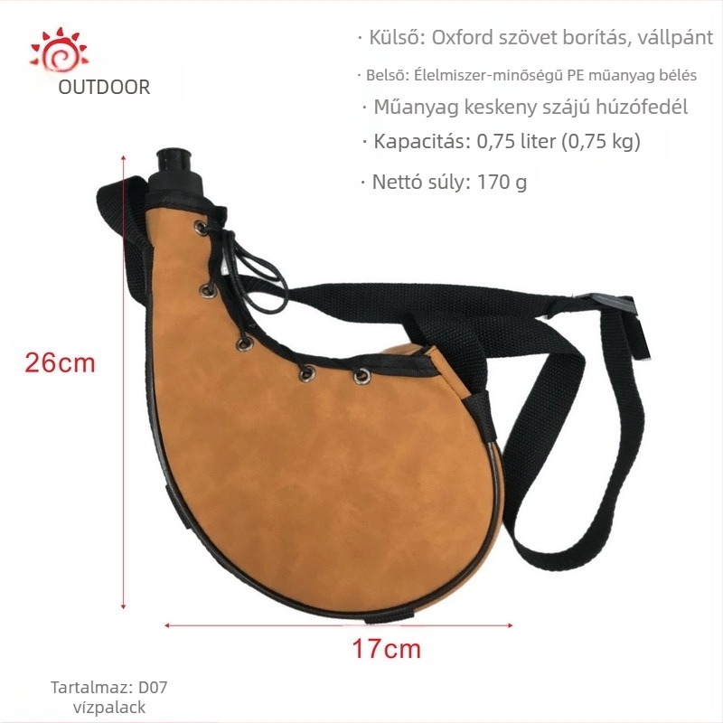 Kültéri sportok álcázó vízforraló derék vízforraló hátralógó hordozható sivatagi vízforraló katonai kiképzés taktikai kiképző vízforraló